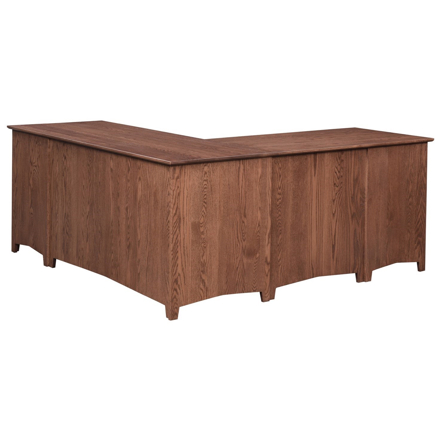 Maple Hill Woodworking Linwood LW 7880 Customizable Solid Wood L Shape Corner Desk with File Storage and 2 Keyboard Drawers Wayside Furniture Mattress L Shape Desks